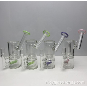 Mini bongs en verre à cycle d&#39;eau distinctifs personnalisés